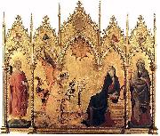 Simone Martini The Annunciation with St. Margaret and St. Asano, oil
